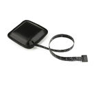 Mini Black Dual-Sided Luxurious Genuine Leather Elastic Apparel Measuring Tape With Custom Brand