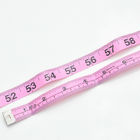 Cute Pink Clothing Tape Measure , 60 Inches Clothing Ruler Tape With Inch Metric