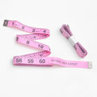 Cute Pink Clothing Tape Measure , 60 Inches Clothing Ruler Tape With Inch Metric