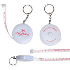 Wintape Quality 79inch 2Meters Mini Compact Keychain Soft Auto Lock Gift Retractable Measure Tape With Key Ring
