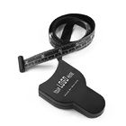 60 Inch Black Retractable Body Tape Measure For Body Weight Loss Measuring ODM