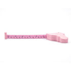 Pvc Fiberglass Pink Retractable Tape Measure Flexible For Weight Loss