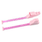 Pink Double Scales Retractable Body Tape Measure For Body Waist Circumference Measurement