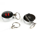 Heavy Duty Metal Tape Measure Components , Keychain Ring Clip For Work ID Badge
