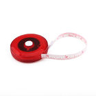 1.5m Semi Transparent Personalised Sewing Tape Measure Circular Shape With Red Case