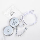 Silver Plastic 1.8m Personalised Sewing Tape Measure With Lanyard Keychain