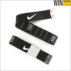 Wintape Black Flexible Tape Measure White Markings Polyethylene Fiberglass Centimeters Promotional Gift Measure Tape