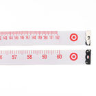 White Custom Tailor Tape Measure , Body Measuring Ruler For Collar Shirt Elastic Waist