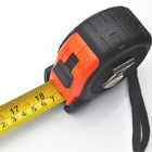Orange 25 Foot Measuring Tape 7.5 Meter With Shock Absorbent Solid Rubber Case
