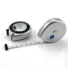 Silver Color Plastic BMI Tape Measure Calculator 150 Centimeters For Body Health