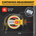 ABS Laser Measure Tape In Inches Area Volume Digital Level With LED Screen