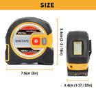 USB Direct Charging 2 In 1 Digital Tape Measure  With LCD Digital Display Side Laser