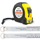 EN-71 Diameter Measuring Tape Extra Long 8m 26ft Diameter Scales Nylon Coated Steel Inch Markings