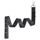 Black Nylon Clothing Tape Measure Metric Imperial Measurement Tool For Professional Personal