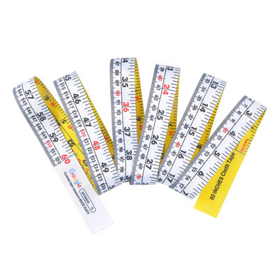60 Inch Portable Cloth Tape Measure Fractions Decimals Scales In Metric Imperial Measurement System