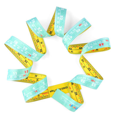 Light Green Tape Measuring Tool For Personal Trainer To Trace Fitness Progress Safe Material Easy To Read