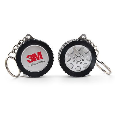 Wintape Tyre Shape 1m 3ft Mini Steel Tape Measure With KeyChain 1 Meter Portable Measurement Tool for Mechanics
