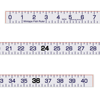 Wintape Inches Waterproof Adhesive Tape With Large Marking For Fish Size Measuring