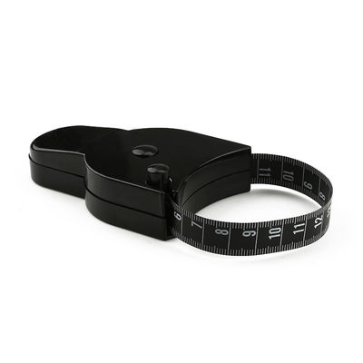Customized Black 1.5 Meter Y Shaped Retractable Body Measuring Tape With ABS case