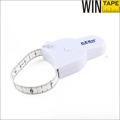 80 Inches White Flexible Girth Or Circumference Self Measuring Tape For Body Personalized With Logo