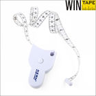 80 Inches White Flexible Girth Or Circumference Self Measuring Tape For Body Personalized With Logo