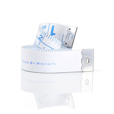 Compact And Easy To Wintape Mini 60-Inch 1.5m  White Waterproof Sewing Body Tape Soft Ruler With Blue Printing