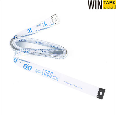 Compact And Easy To Wintape Mini 60-Inch 1.5m  White Waterproof Sewing Body Tape Soft Ruler With Blue Printing