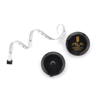 1.5m Black Soft Measuring Tape Body Tailor Tape Ruler Measure Fabric Double Scale Mini Sewing Retractable Measure Tool