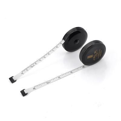 1.5m Black Soft Measuring Tape Body Tailor Tape Ruler Measure Fabric Double Scale Mini Sewing Retractable Measure Tool