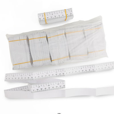 Custom Logo 1.5 M/60 Inch Paper Tape Measure Wound Measuring Rulers Color Print Paper Ruler For Hospital