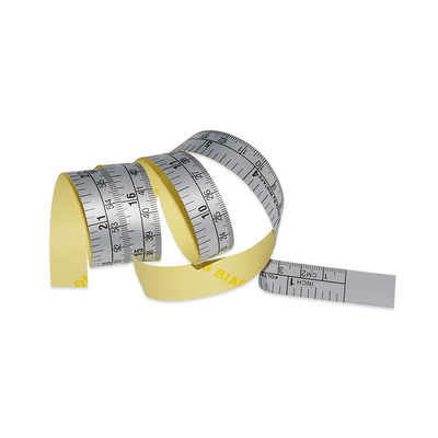 Custom Sticky Scale 60CM Inch Self Adhesive Measurement Tape High Quality Vinyl Paper Ruler Waterproof Measure