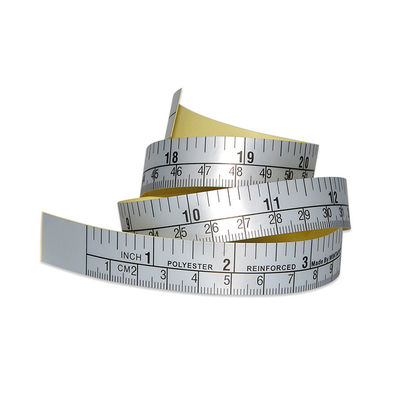 Custom Sticky Scale 60CM Inch Self Adhesive Measurement Tape High Quality Vinyl Paper Ruler Waterproof Measure