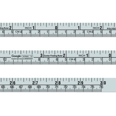 Wintape Multipurpose Self Adhesive Waterproof Workbench Ruler Backed Tape Measure For Cloth Tailor Drafting Table