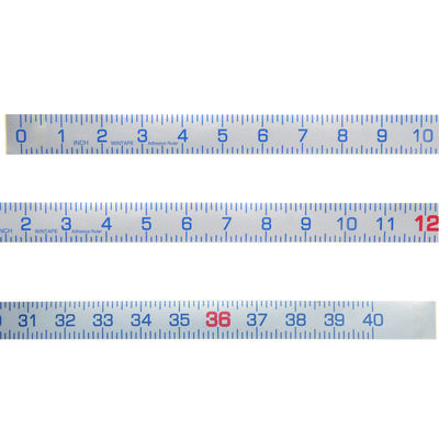 40-Inch Custom Logo Length Waterproof high-quality vinyl Fish Ruler Measure Tape With Adhesive Back