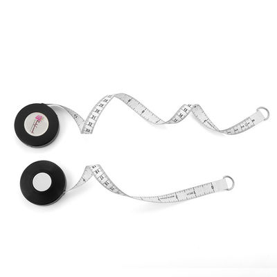 150cm 60 Inch Cute Sewing Cloth Tailor Fabric Metric Inch Retractable Measuring Tape With Logo Sticker