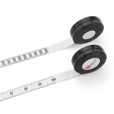 150cm 60 Inch Cute Sewing Cloth Tailor Fabric Metric Inch Retractable Measuring Tape With Logo Sticker