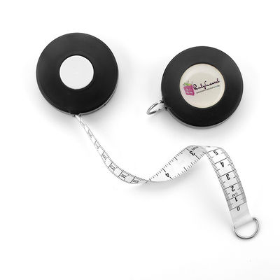 150cm 60 Inch Cute Sewing Cloth Tailor Fabric Metric Inch Retractable Measuring Tape With Logo Sticker