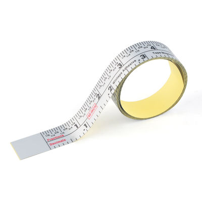Wintape New 40 Inches Fractions And Decimals Scales Adhesive Measuring Ruler Waterproof Sticker Measurement Tape