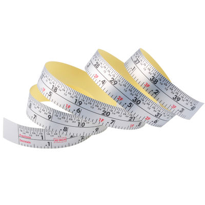 Wintape New 40 Inches Fractions And Decimals Scales Adhesive Measuring Ruler Waterproof Sticker Measurement Tape