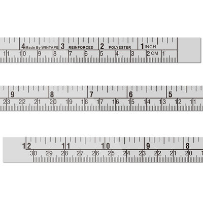 Wintape 12-Inch Right To Left Direction Measuring Guide For Workbench Plastic Oil Proof Sticker-Back Measurement Tap