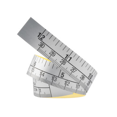 Wintape 12-Inch Right To Left Direction Measuring Guide For Workbench Plastic Oil Proof Sticker-Back Measurement Tap