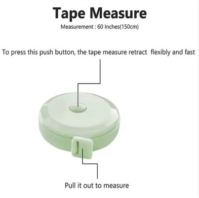 Wintape Fashion 60-Inch 1.5 Meter Soft Retractable Tape Body Tailor Sewing Craft Cloth Dieting Measuring Tape