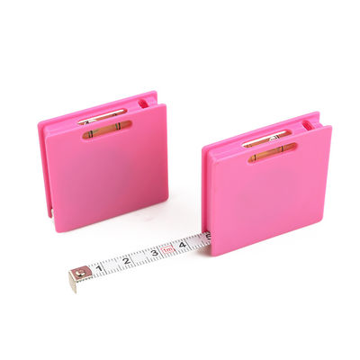 Wintape Cute Little Keychain Square Plastic Tape Measure Portable With Level Site Measurement Promotional Gift Product