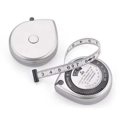 Wholesale 1.5M Tape Measure BMI Healthy Waist Measure Water Drop Plastic Ruler Automatic Retractable Gift Measuring Tape