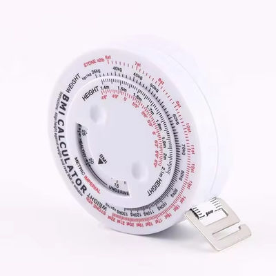 Wintape Promotion Round BMI Calculator With Measure Tape For Who Trying To Lose Weight Keep Track