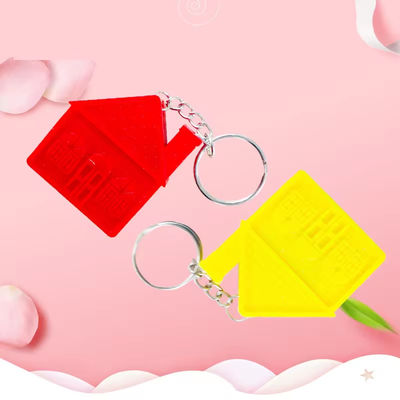 Wintape 1 Meter 3ft Mini House Measuring Key Chain Tape Imperial Promotion Mini Tape Measure