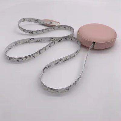 Tape Measure Retractable With Logo Design Colorful Leather Measure Tape Hand Stitched Sewing Medical Body Measuring Tape