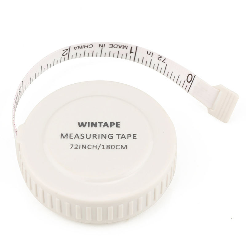 Wintape Quality 79inch 2Meters Mini Compact Soft Auto Lock Gift Retractable Cloth Knitting Craft Weight Loss Measurement