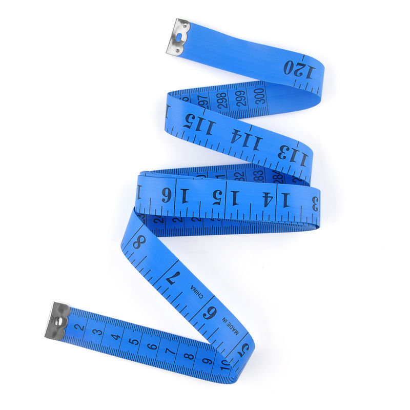 Soft Flexible 120 Inch Measuring Tape Blue For Body Weight Loss Measuring ODM
