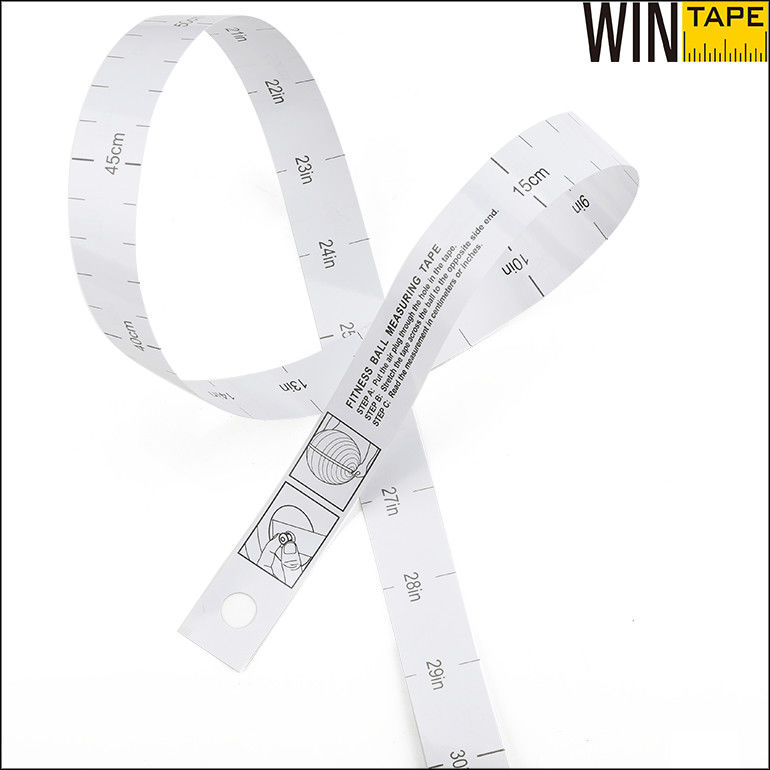 Disposable Paper Measuring Tape 60 Inches 1.5 Meter For Yoga Ball Measuring